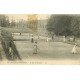 carte postale ancienne 76 VEULES-LES-ROSES. Le Jeu de Tennis. Trace papier adhésif