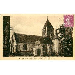 carte postale ancienne 76 VEULES LES ROSES. L'Eglise 1934