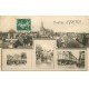 carte postale ancienne 76 YVETOT. Fantaisie multivues 1909