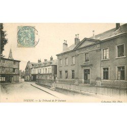 carte postale ancienne 76 YVETOT. Tribunal de I° Instance 1905