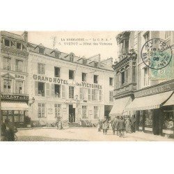 76 YVETOT. Hôtel des Victoires 1906 Pharmacie et Restaurant