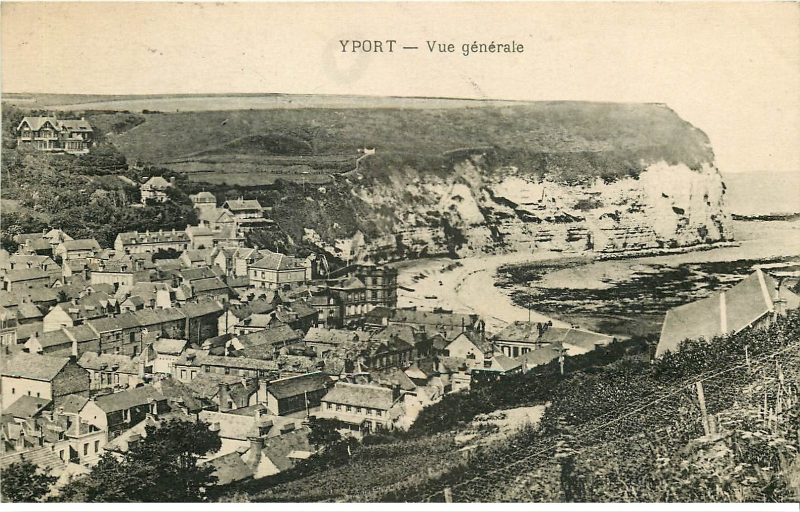 carte postale ancienne 76 YPORT. Vue générale 1929