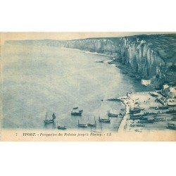 carte postale ancienne 76 YPORT. Falaises jusqu'à Fecamp
