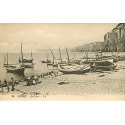 carte postale ancienne 76 YPORT. Port et barques de Pêcheurs
