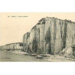 carte postale ancienne 76 YPORT. Falaise d'Amont