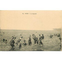 carte postale ancienne 76 YPORT. La Baignade