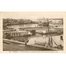carte postale ancienne 76 DIEPPE. Port et Poissonnerie 1926