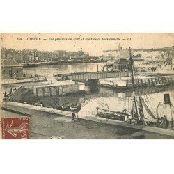 carte postale ancienne 76 DIEPPE. Port et Poissonnerie 1938