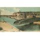 carte postale ancienne 76 DIEPPE. Grand Pont Tournant du Pollet ouvert 1913