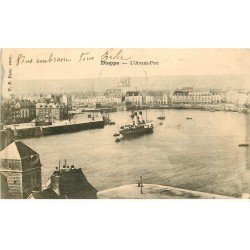 carte postale ancienne 76 DIEPPE. L'Avant-Port 1903
