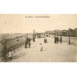 carte postale ancienne 76 DIEPPE. Boulevard Maritime n° 55