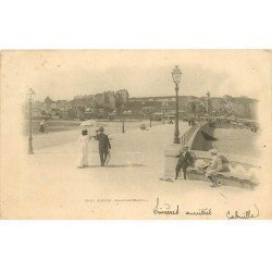 carte postale ancienne 76 DIEPPE. Boulevard Maritime 1904