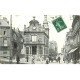 carte postale ancienne 76 DIEPPE. Place de la Barre 1909. Coins usés