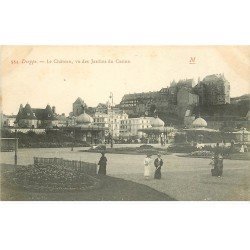 carte postale ancienne 76 DIEPPE. Château et Jardins du Casino