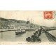 carte postale ancienne 76 FECAMP. Terre-Neuvier sortant du Port 1917