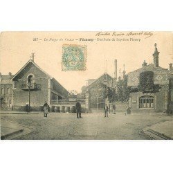 carte postale ancienne 76 FECAMP. Distillerie du Suprême Fécamp 1906