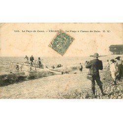 carte postale ancienne 76 FECAMP. Sur la Plage un Photographe 1907