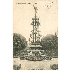 carte postale ancienne 76 FECAMP. Fontaine Fer Forgé 1909