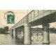carte postale ancienne 76 ELBEUF. Le Pont de Fer 1908