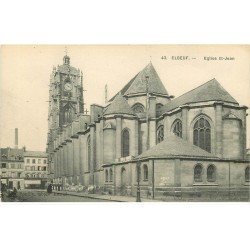 carte postale ancienne 76 ELBEUF. Eglise Saint-Jean