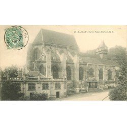 carte postale ancienne 76 ELBEUF. Eglise Saint-Etienne 1907