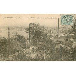 carte postale ancienne 76 ELBEUF. Quartier Saint-Etienne 1907