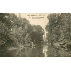 carte postale ancienne 76 ELBEUF. Bras de la Seine 1905