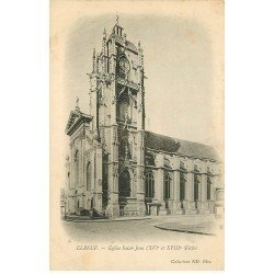 carte postale ancienne 76 ELBEUF. Vers 1900 Eglise Saint-Jean