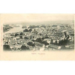 carte postale ancienne 76 ELBEUF. Vers 1900 vue générale