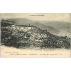 carte postale ancienne 06 LE BROC. Vallée du Var et les Alpes