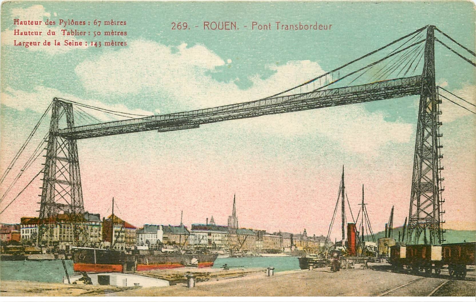 carte postale ancienne 76 ROUEN. Pont Transbordeur 269