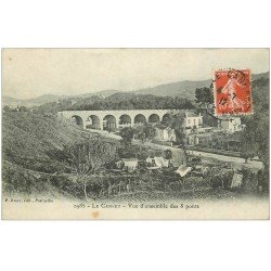 carte postale ancienne 06 LE CANNET. Les 8 Ponts 1917