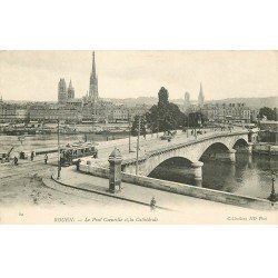 carte postale ancienne 76 ROUEN. Pont Corneille 24