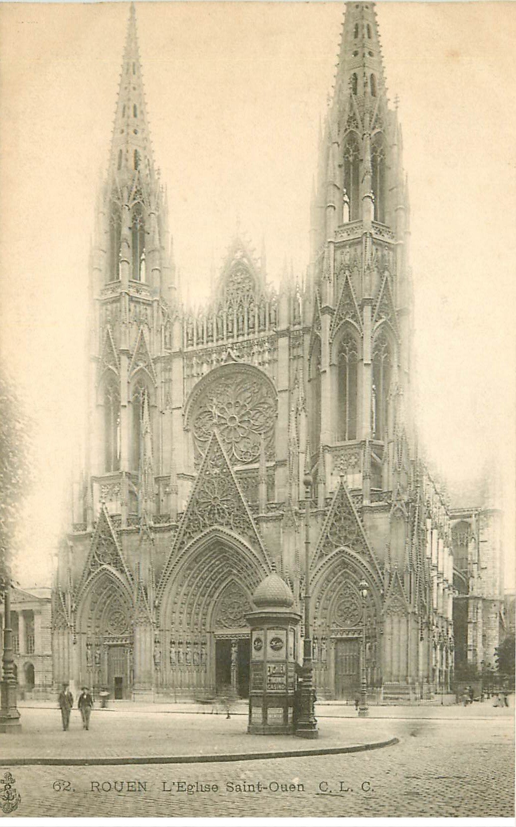 carte postale ancienne 76 ROUEN. Eglise Saint-Ouen vers 1900