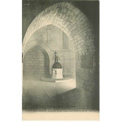 carte postale ancienne 76 ROUEN. Fonds Baptismaux couvercle fer forgé