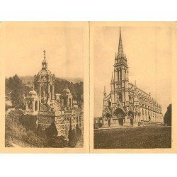 carte postale ancienne 76 ROUEN. Guerre N-D de Bonsecours. Carte double repliable