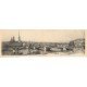 carte postale ancienne 76 ROUEN. Pont Boiëldiei. Carte double repliable 28 x 9 cm