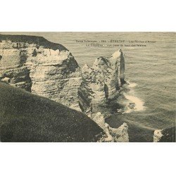 carte postale ancienne 76 ETRETAT. Le Chaudron Roches d'Amont