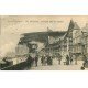 carte postale ancienne 76 ETRETAT. Terrasse près du Casino 1924