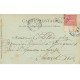 carte postale ancienne 76 ETRETAT. Pêcheurs réparant leurs Filets 1905