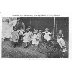 carte postale ancienne 76 ETRETAT. La Maternelle Orphelins de la Guerre. Carte fine