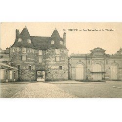 carte postale ancienne Promotion : 76 DIEPPE. Tourelles et Théâtre