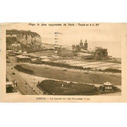 carte postale ancienne Promotion : 76 DIEPPE. Casino et Falaises 1925