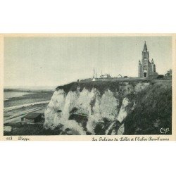 carte postale ancienne Promotion : 76 DIEPPE. Falaises Pollet Eglise Bon-Secours