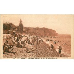 carte postale ancienne Promotion : 76 DIEPPE. Falaises, Casino et Plage