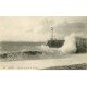 carte postale ancienne Promotion : 76 DIEPPE. Jetée Jour Tempête 22