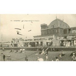 carte postale ancienne Promotion : 76 DIEPPE. Plage devant Casino 1911