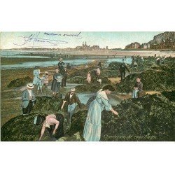 carte postale ancienne Promotion : 76 DIEPPE. Chercheurs de Coquillages