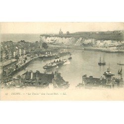 carte postale ancienne Promotion : 76 DIEPPE. Navire La Tamise dans avant-Port