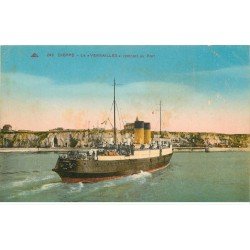carte postale ancienne Promotion : 76 DIEPPE. Navire Le Versailles au Port